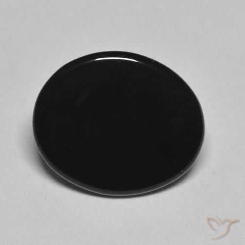 Onice Nero naturale da 4.20 ct, Ovale, Opaco