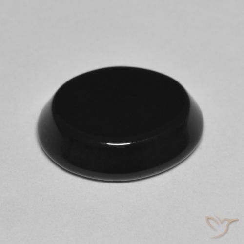Onice Nero naturale da 4.20 ct, Ovale, Opaco