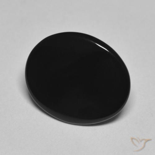 Onice Nero naturale da 4.16 ct, Ovale, Opaco