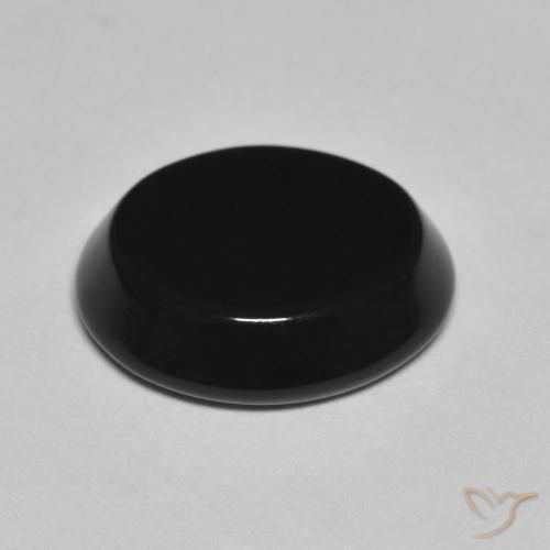 Onice Nero naturale da 4.16 ct, Ovale, Opaco