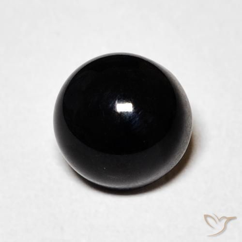1.63ct Naturale Nero Onice, Rotondo, Opaco