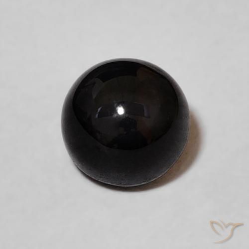 1.20ct Naturale Nero Onice, Rotondo, Opaco