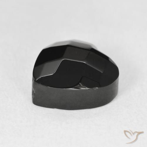 Onice Nero naturale da 4.31 ct, Cuore, Opaco