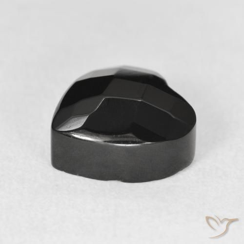 Onice Nero naturale da 4.46 ct, Cuore, Opaco