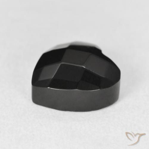 Onice Nero naturale da 4.12 ct, Cuore, Opaco