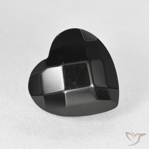 Onice Nero naturale da 4.19 ct, Cuore, Opaco