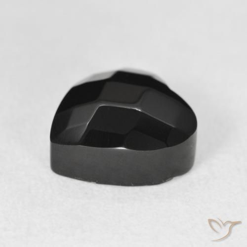 Onice Nero naturale da 4.20 ct, Cuore, Opaco