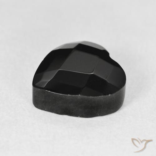 Onice Nero naturale da 4.19 ct, Cuore, Opaco