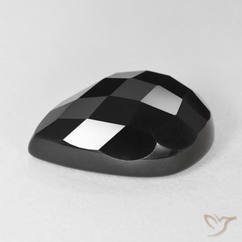 Onice Nero naturale da 10.04 ct, Forma a pera, Opaco