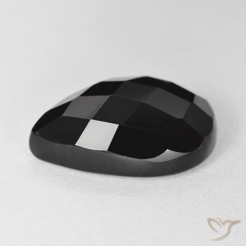 Onice Nero naturale da 8.88 ct, Forma a pera, Opaco
