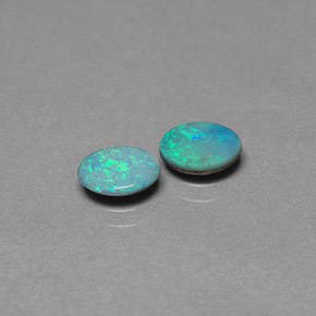 Gemme di Opale doppietta Multicolore naturale da  ct, Taglio ovale, Opaco