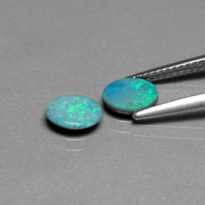 Gemme di Opale doppietta Multicolore naturale da  ct, Taglio ovale, Opaco