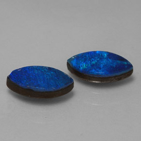 Doppietto di opale naturale multicolore da  ct, marchesa, opaco