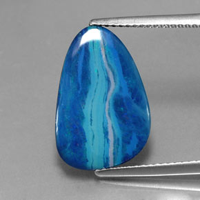 Doppietto di opale naturale multicolore da 4,62 ct, forma fantasia, opaco