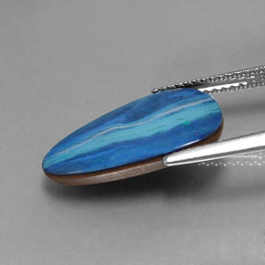 Doppietto di opale naturale multicolore da 4,62 ct, forma fantasia, opaco
