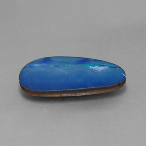 Doppietto di opale naturale multicolore da 4,42 ct, forma fantasia, opaco