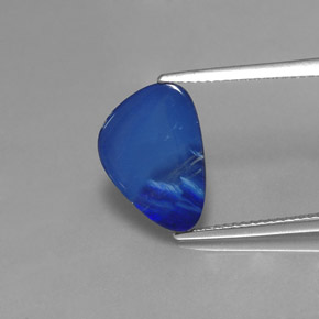 Doppietto di opale naturale multicolore da 2,88 ct, forma fantasia, opaco