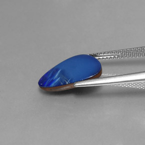 Doppietto di opale naturale multicolore da 2,88 ct, forma fantasia, opaco