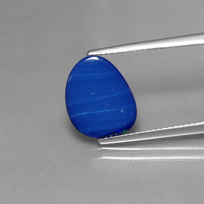 Doppietto di opale naturale multicolore da 2,38 ct, forma fantasia, opaco