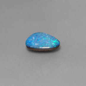 Doppietto di opale naturale multicolore da 1,29 ct, forma fantasia, opaco