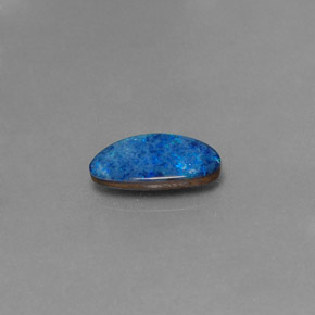 Doppietto di opale naturale multicolore da 1,20 ct, forma fantasia, opaco