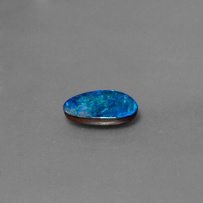 Doppietto di opale naturale multicolore da 0,97 ct, forma fantasia, opaco