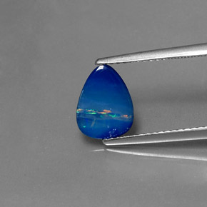 Doppietto di opale naturale multicolore da 1,06 ct, forma fantasia, opaco