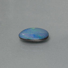 Doppietto di opale naturale multicolore da 0,92 ct, forma fantasia, opaco