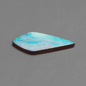 Doppietto di opale naturale multicolore da 7,20 ct, forma fantasia, opaco