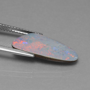 Opale doppietta Multicolore naturale da 3.40 ct, Forma fantasia, Opaco