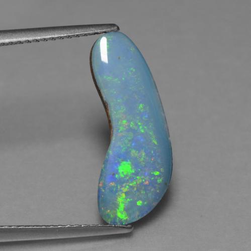 Opale doppietta Multicolore naturale da 3.36 ct, Forma fantasia, Opaco