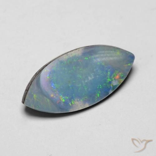 Opale doppietta Multicolore naturale da 1.97 ct, Taglio marquise, Opaco