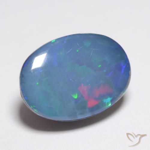 Opale doppietta Multicolore naturale da 2.91 ct, Ovale, Opaco