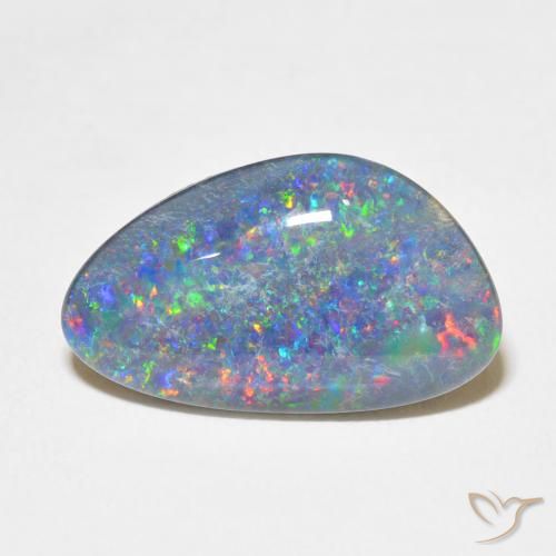 Opale doppietta Multicolore naturale da 6.40 ct, Forma fantasia, Opaco