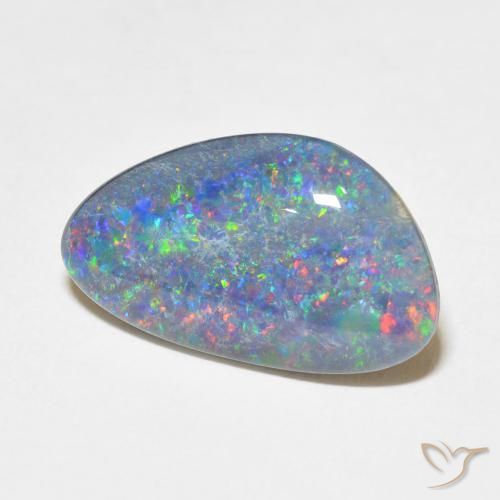 Opale doppietta Multicolore naturale da 6.40 ct, Forma fantasia, Opaco