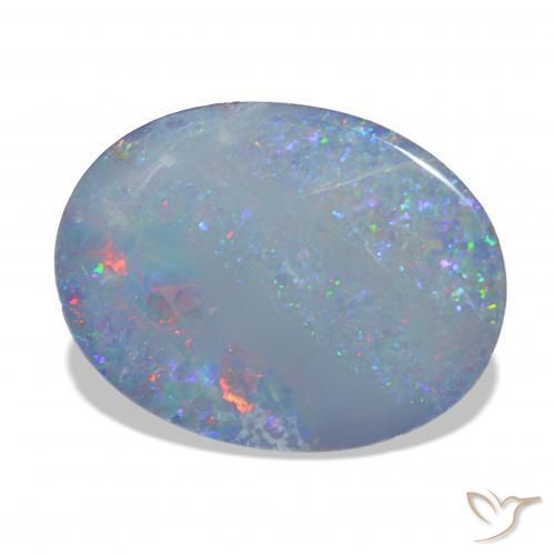Opale doppietta Multicolore naturale da 8.15 ct, Ovale, Opaco