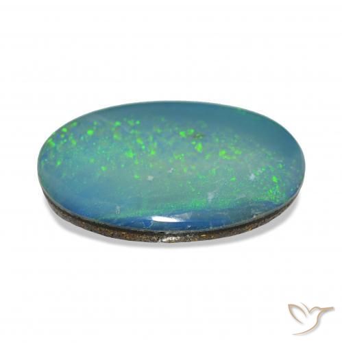 Opale doppietta Multicolore naturale da 2.68 ct, Ovale, Opaco