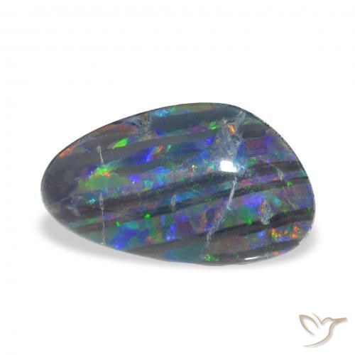 Tripletto di opale Multicolore naturale da 3.25 ct, Taglio a fantasia, Opaco