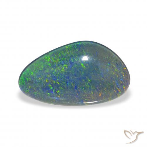 3.23ct Multicolore Tripletto di opale, Taglio a fantasia, Opaco