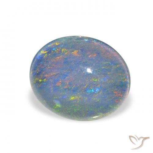 Tripletto di opale Multicolore naturale da 2.42 ct, Ovale, Opaco