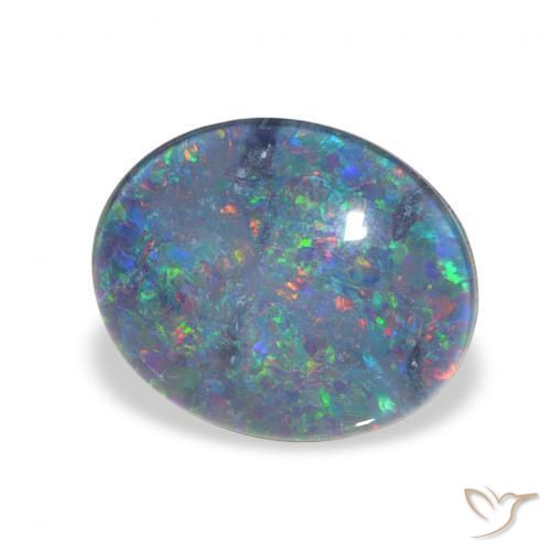 Tripletto di opale Multicolore naturale da 2.90 ct, Ovale, Opaco