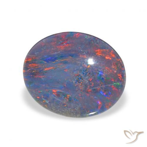 Tripletto di opale Multicolore naturale da 2.58 ct, Ovale, Opaco