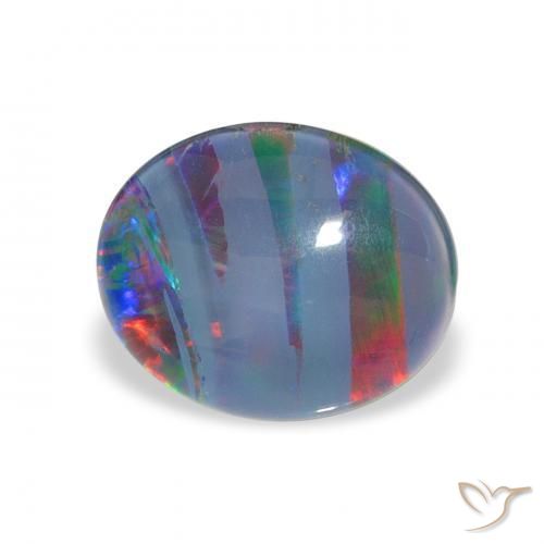Tripletto di opale Multicolore naturale da 2.25 ct, Ovale, Opaco