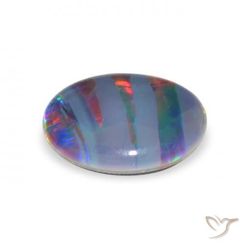 Tripletto di opale Multicolore naturale da 2.25 ct, Ovale, Opaco