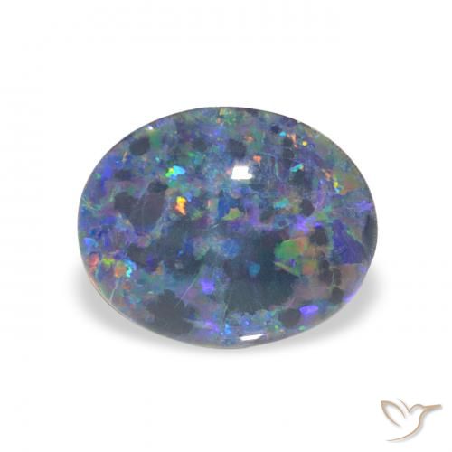 1.98ct Multicolore Tripletto di opale, Ovale, Opaco