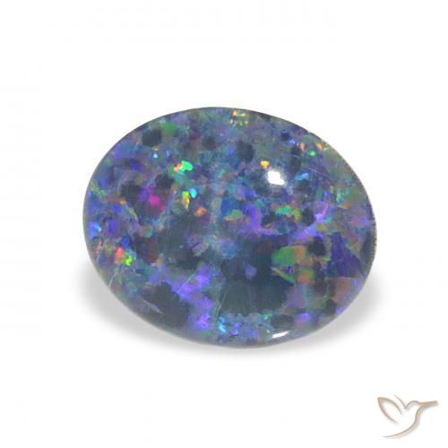 Tripletto di opale Multicolore naturale da 1.98 ct, Ovale, Opaco