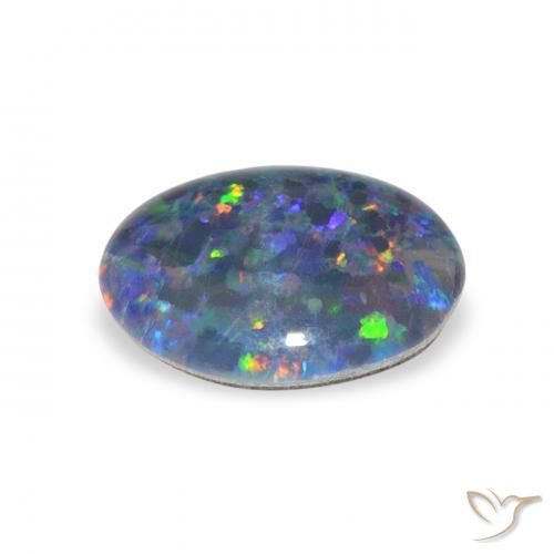 Tripletto di opale Multicolore naturale da 1.98 ct, Ovale, Opaco