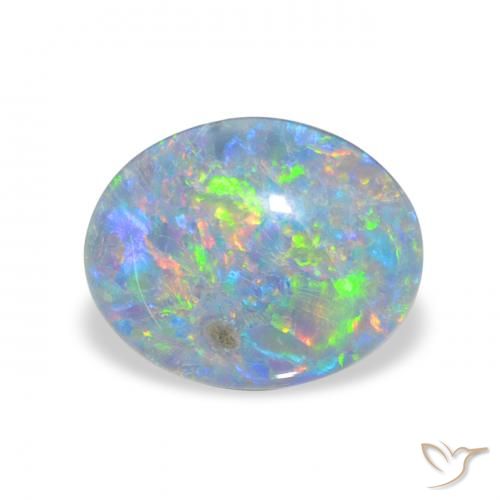 2.31ct Naturale Multicolore Tripletto di opale, Ovale, Opaco