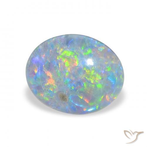 Tripletto di opale Multicolore naturale da 2.31 ct, Ovale, Opaco
