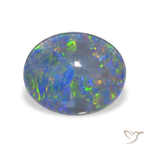 2.68ct Multicolore Tripletto di opale, Ovale, Opaco